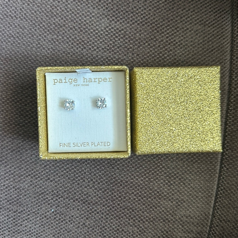 Paige Harper Fine Silver Plated Earrings